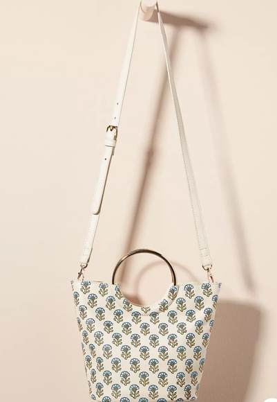 Anthropologie Llani Hailey Crossbody Bag - ivory/sky - Picture 2 of 6